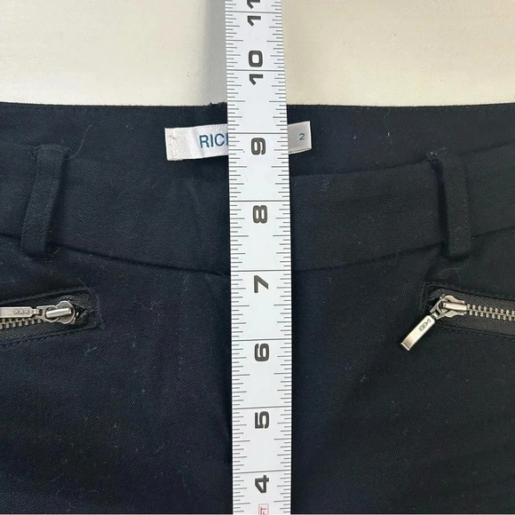 Ricki’s Slim Fit Pants Moto Zip Pocket Stretch  Micro Twill Black Size 2 - Picture 11 of 15
